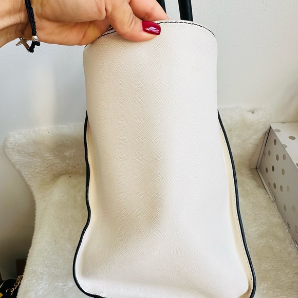 Calvin Klein Two-Tone Black and White Tote - Picture 15 of 15